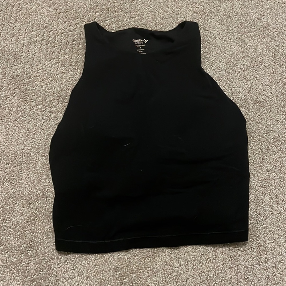 Old navy powerchill longline bra - black small